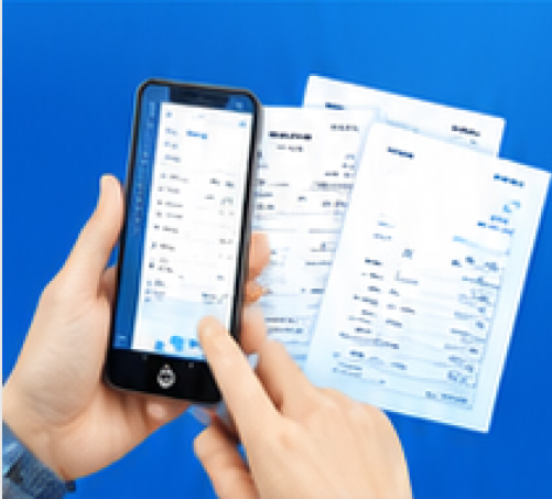 スマートフォンと請求書